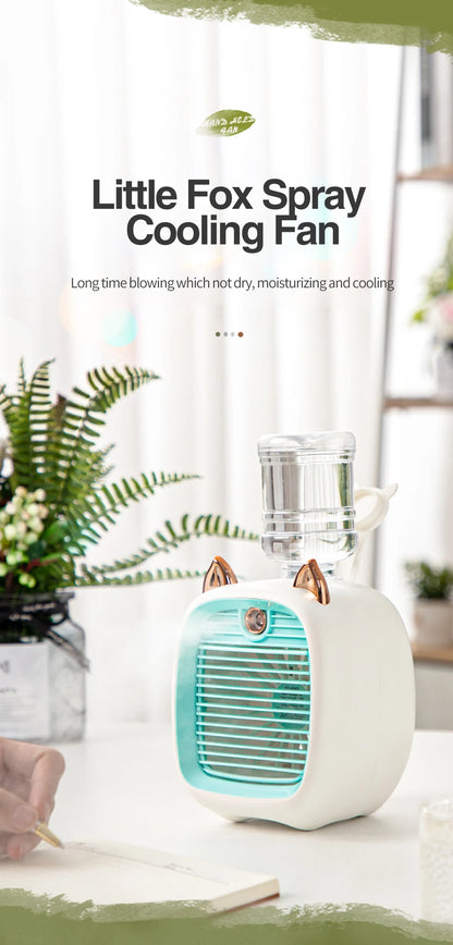 Portable Mini Air Conditioner Fan USB Air Cooler Fan Humidifier